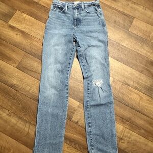 Frame Denim Light Blue Straight Leg Jeans